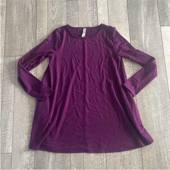 Nordstrom Size Medium Purple Bohemian Style Tunic Top. - Picture 4 of 6